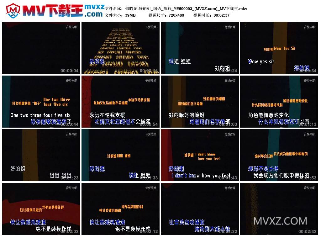 仰昭光-好的姐_国语_流行_YE500093